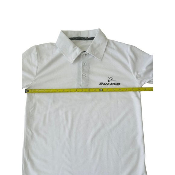 Boeing men’s White collared 3 buttons shirt size small NEW - Picture 7 of 9